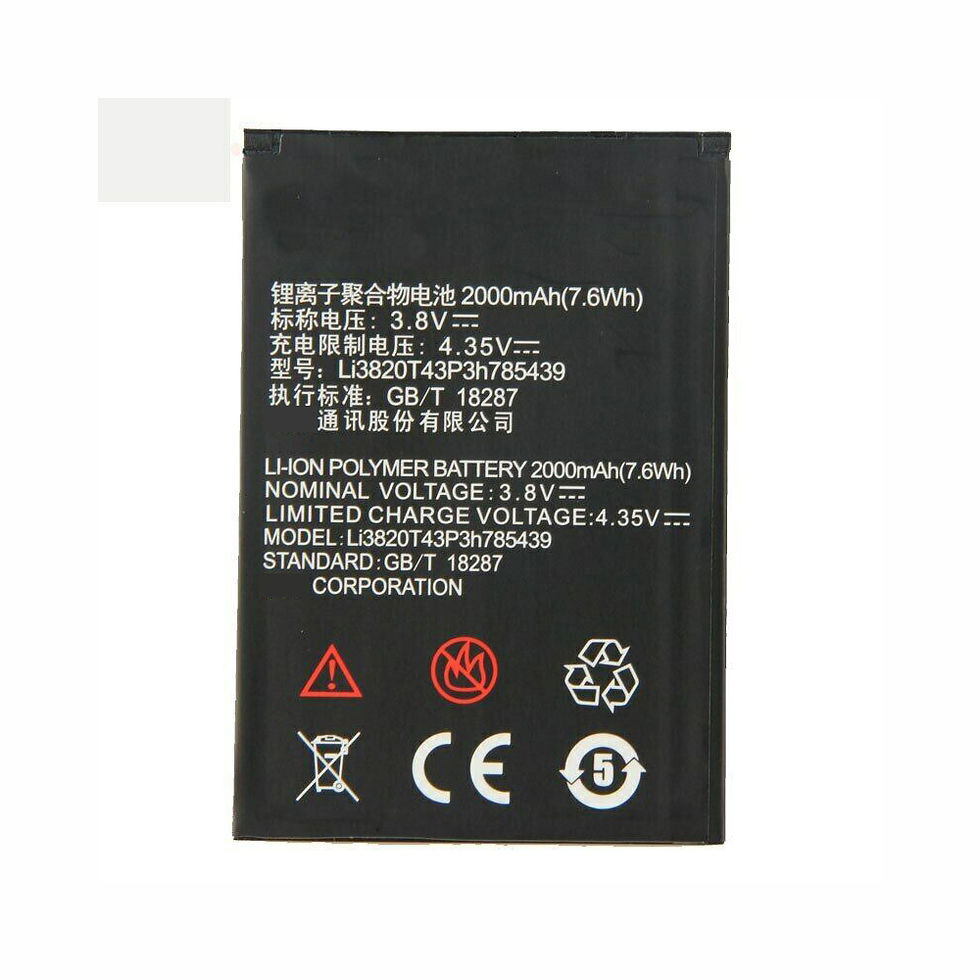 Hochwertigen ZTE LI3820T43P3H785439 Ersatzakku für ZTE Blade L3 Batterien
