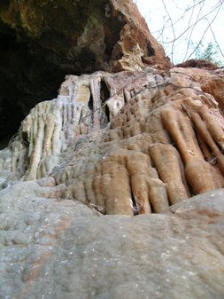 cave on Ladd's Mt showing geological for