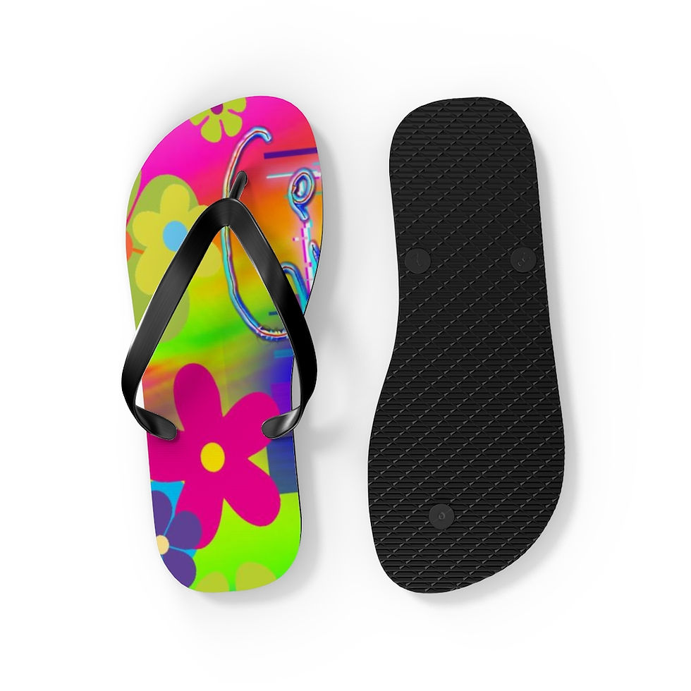 Thumbnail: Pink Flower Flip Flops