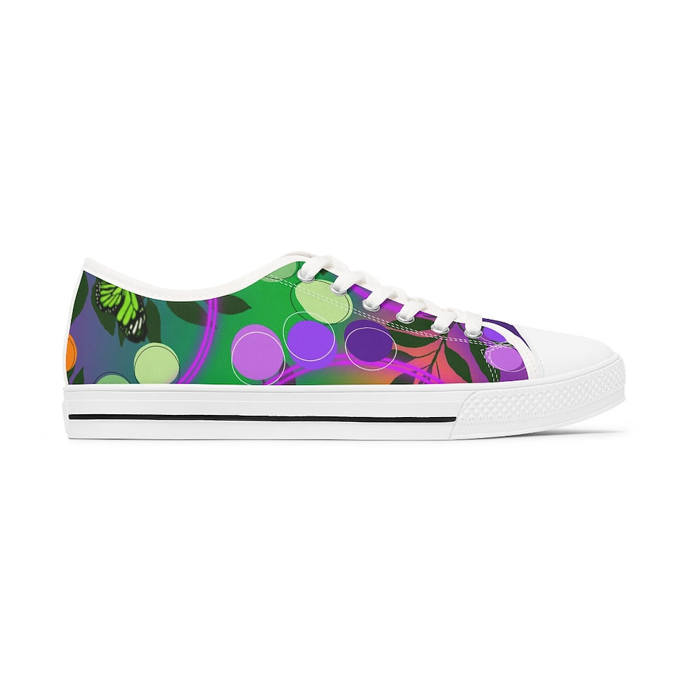 Thumbnail: Purple Power -  Women's Low Top Sneakers
