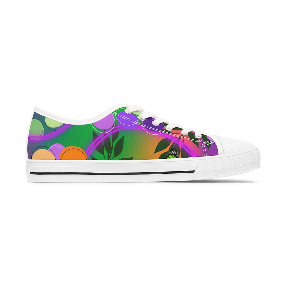 Thumbnail: Purple Power -  Women's Low Top Sneakers