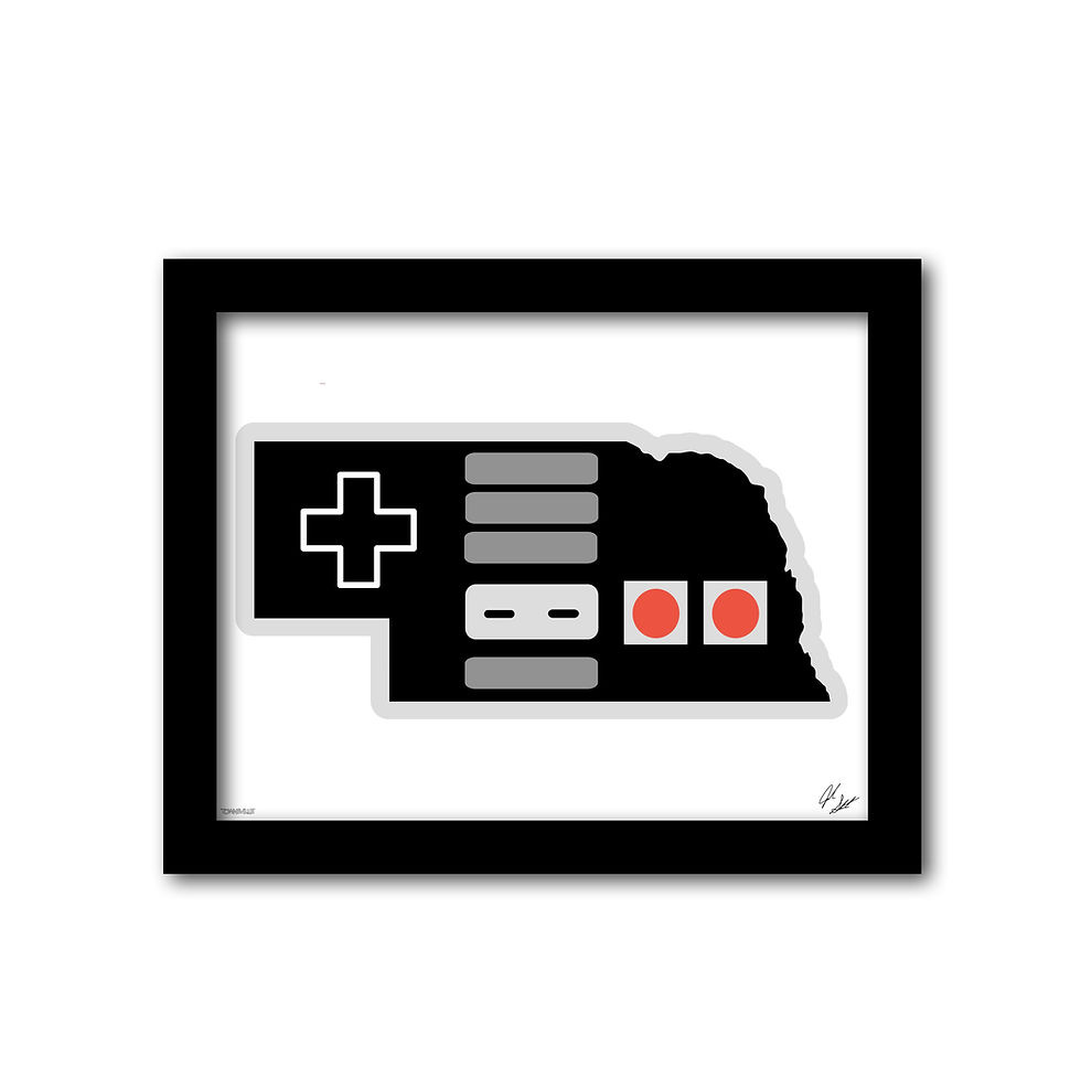 Thumbnail: Nebraksa Nintendo Art Print