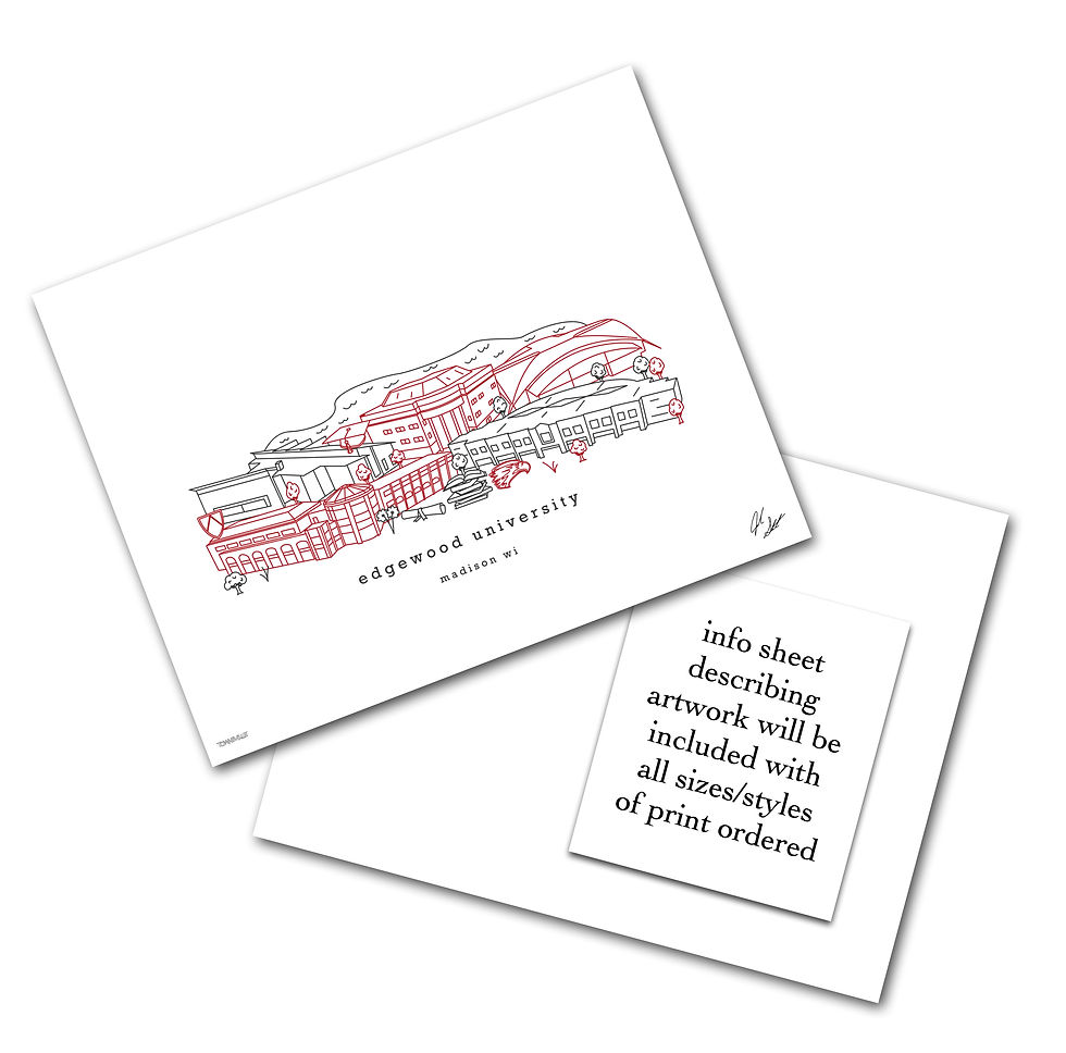 Thumbnail: Edgewood College Minimalist Art Print