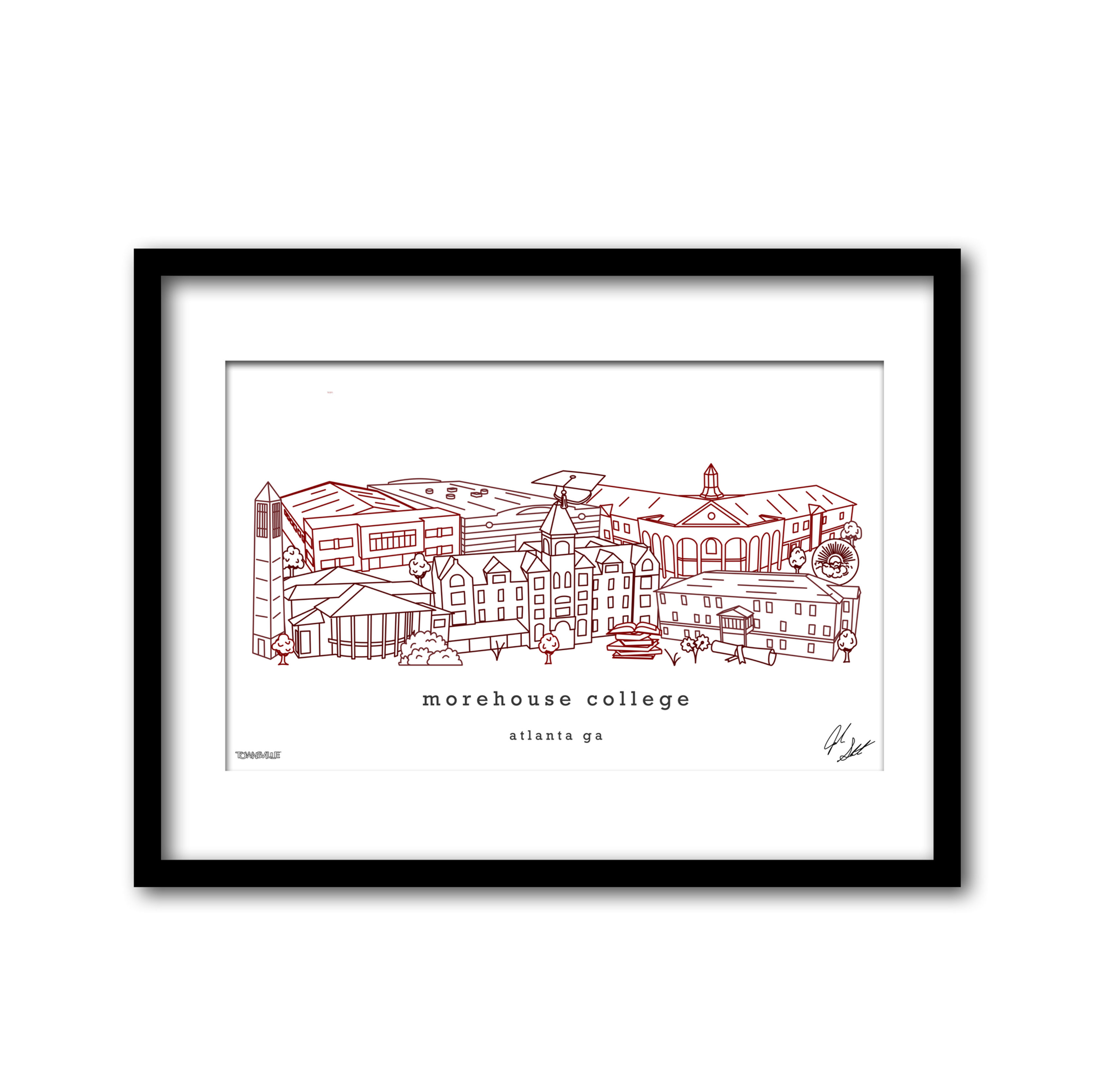 Morehouse College, Graduation Gift, Wall Art, Decor, Office, Alumni