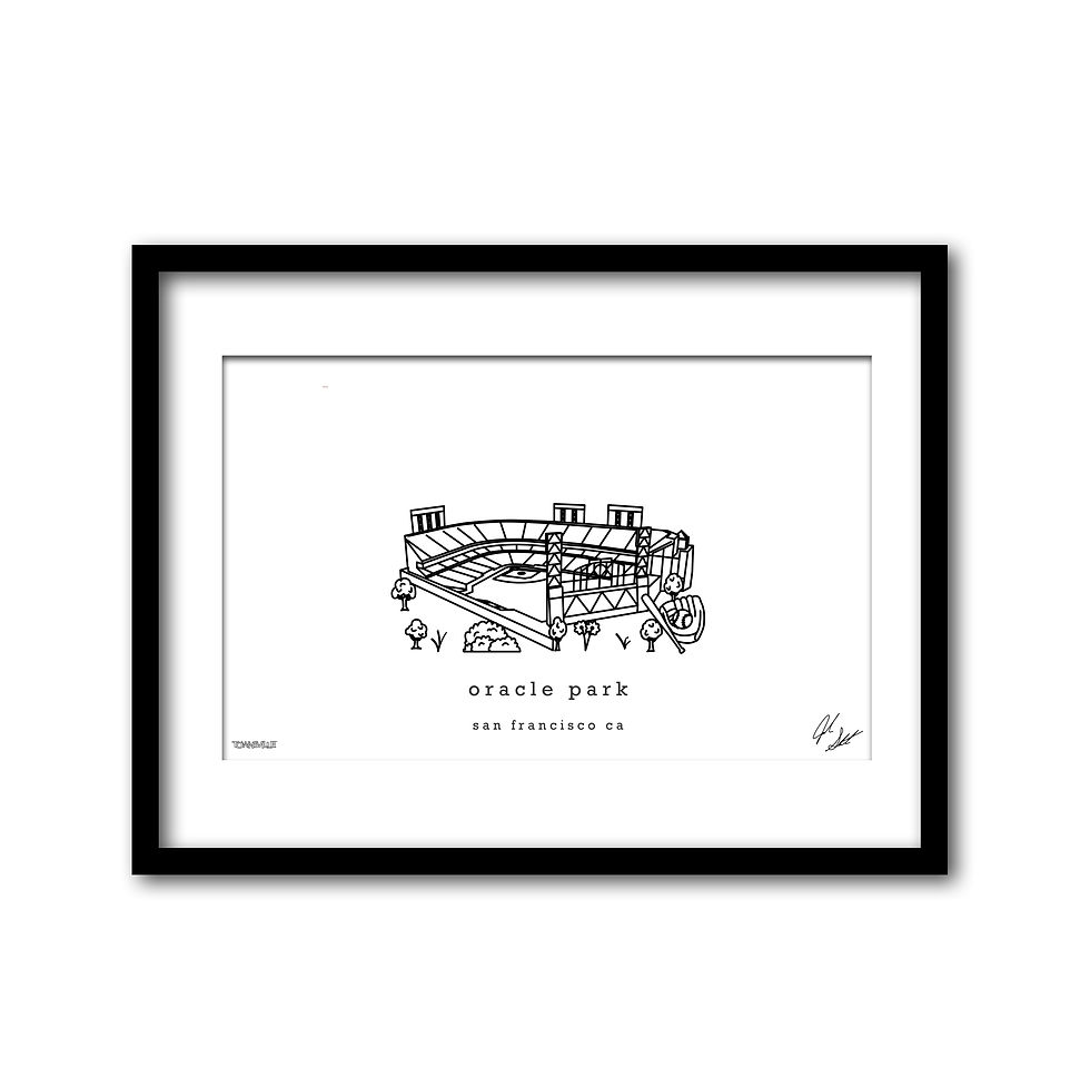 Thumbnail: Oracle Park Minimalist Wall Decor┃San Francisco Art Print