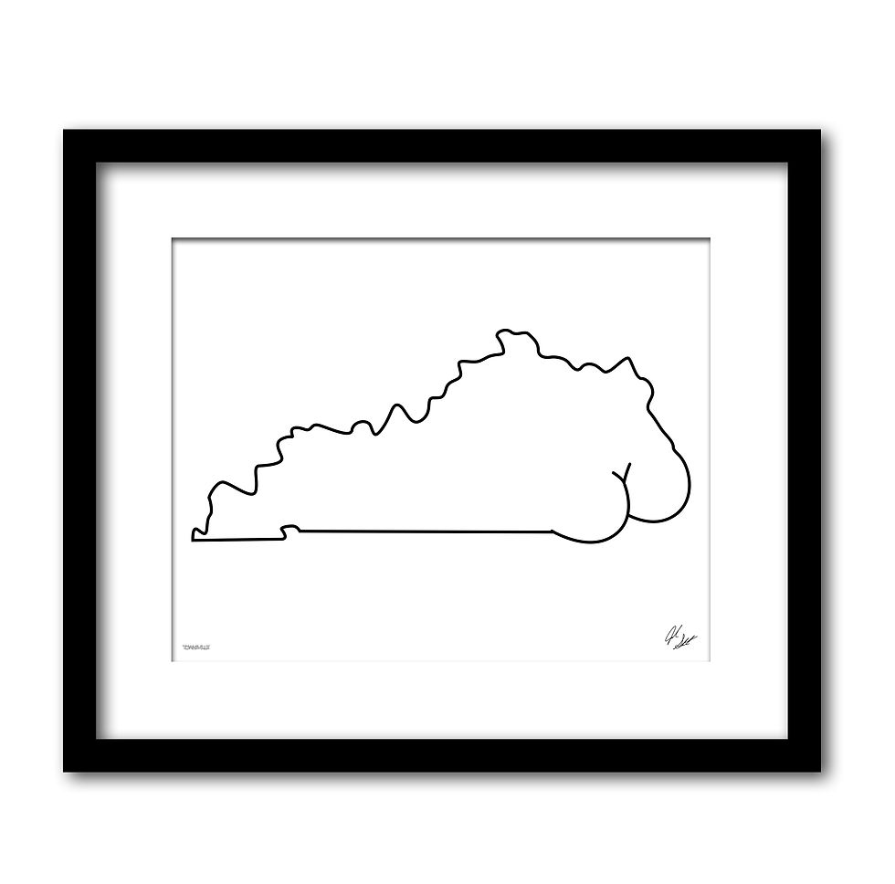 Kentucky Gluteus Art Print