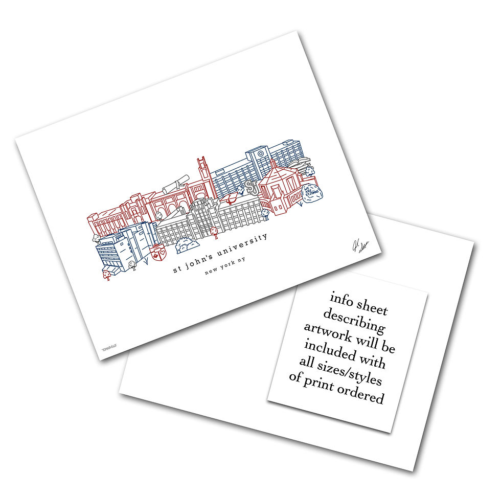 Thumbnail: St John's University Minimalist Art Print