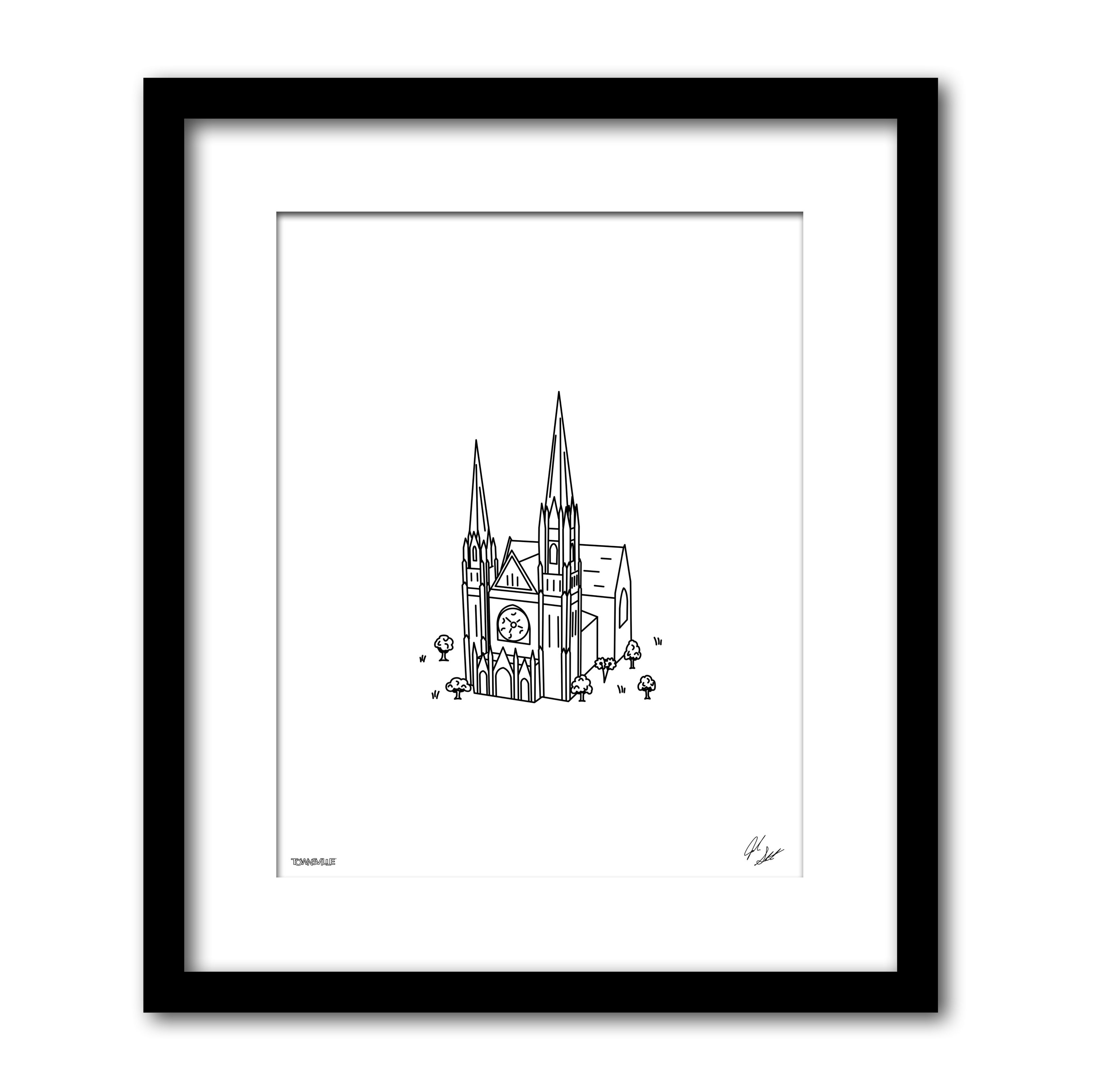The Church of Gesu - Minimalist Art Print