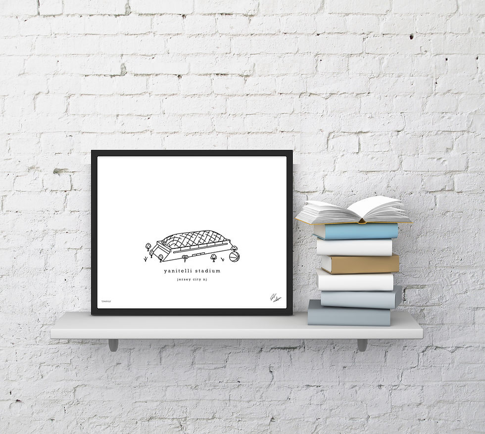 Thumbnail: Yanitelli Stadium Minimalist Wall Decor┃St Peter's Peacocks Art Print