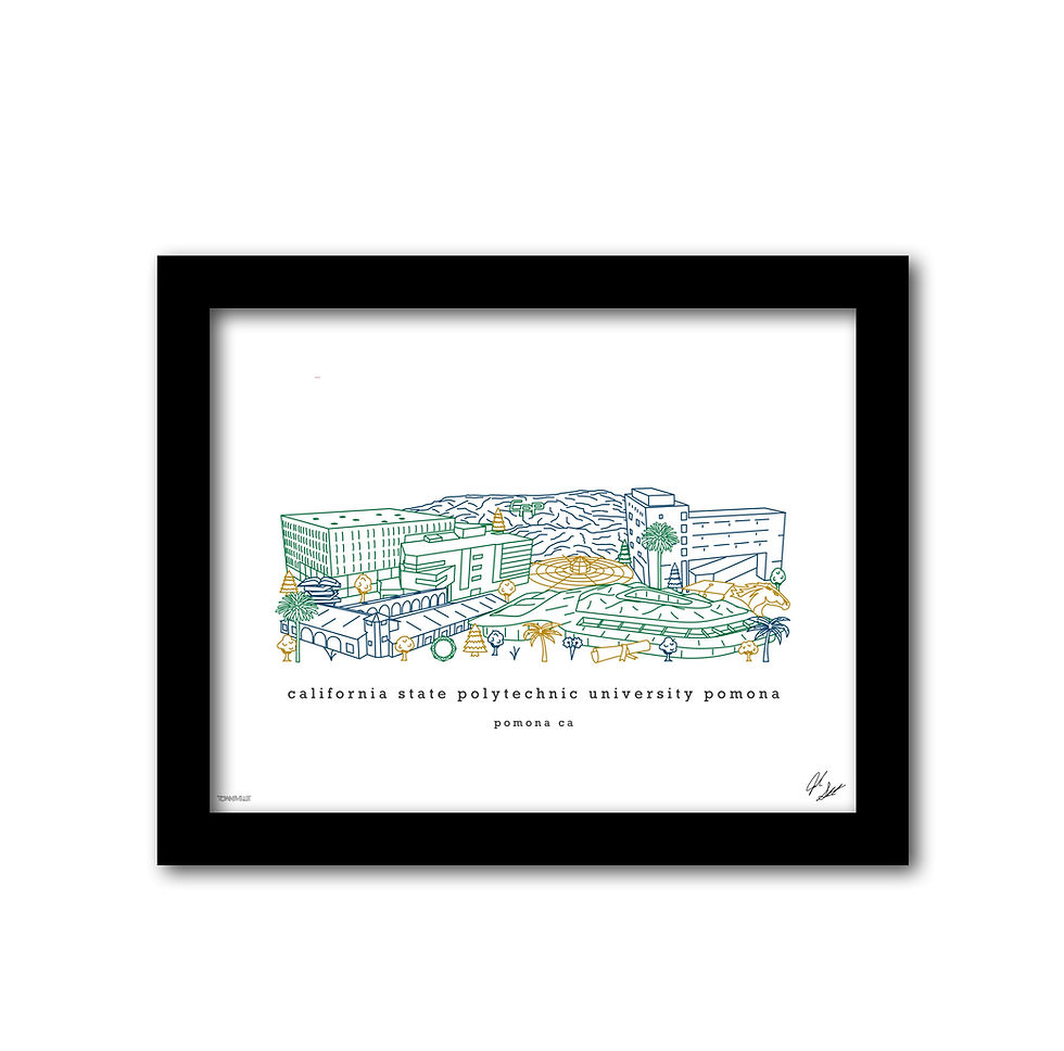 Thumbnail: California State Polytechnic University Pomona Minimalist Art Print