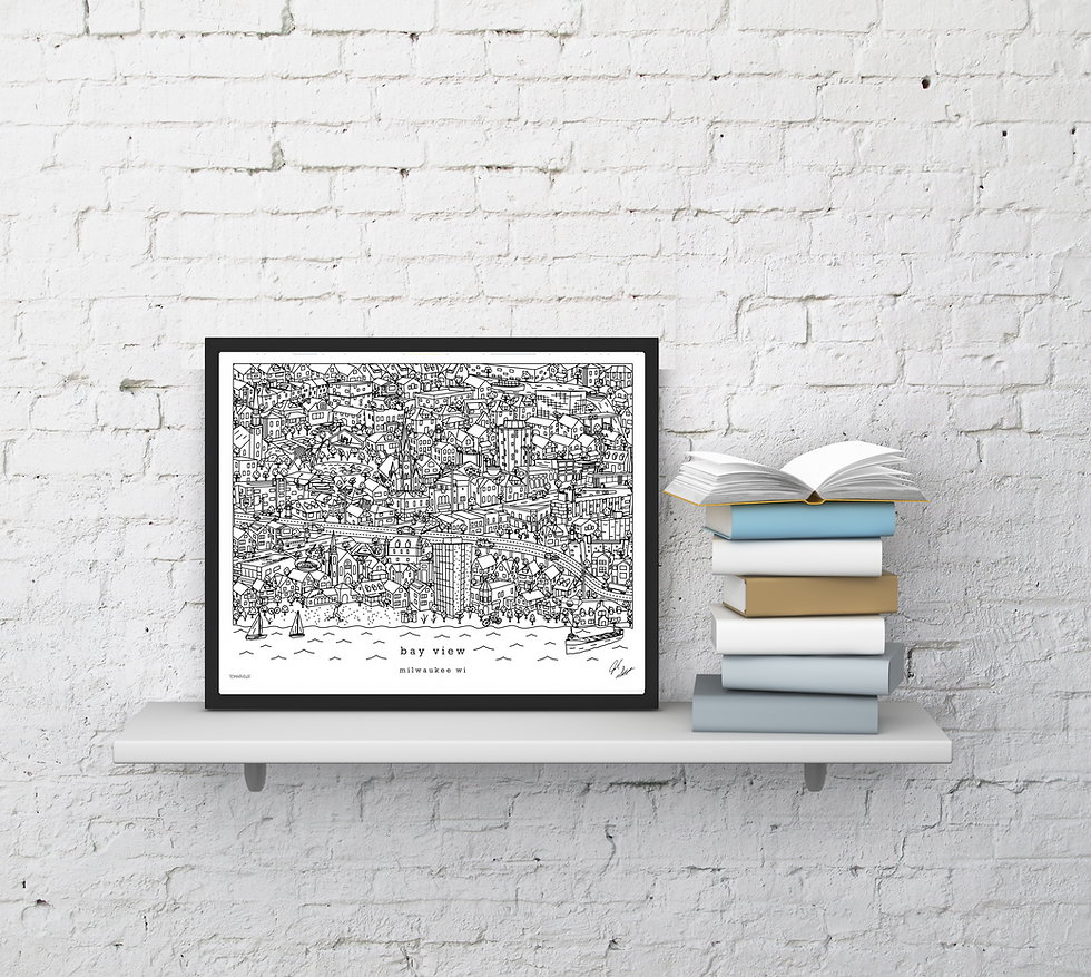 Thumbnail: Bay View Wisconsin Wall Decor