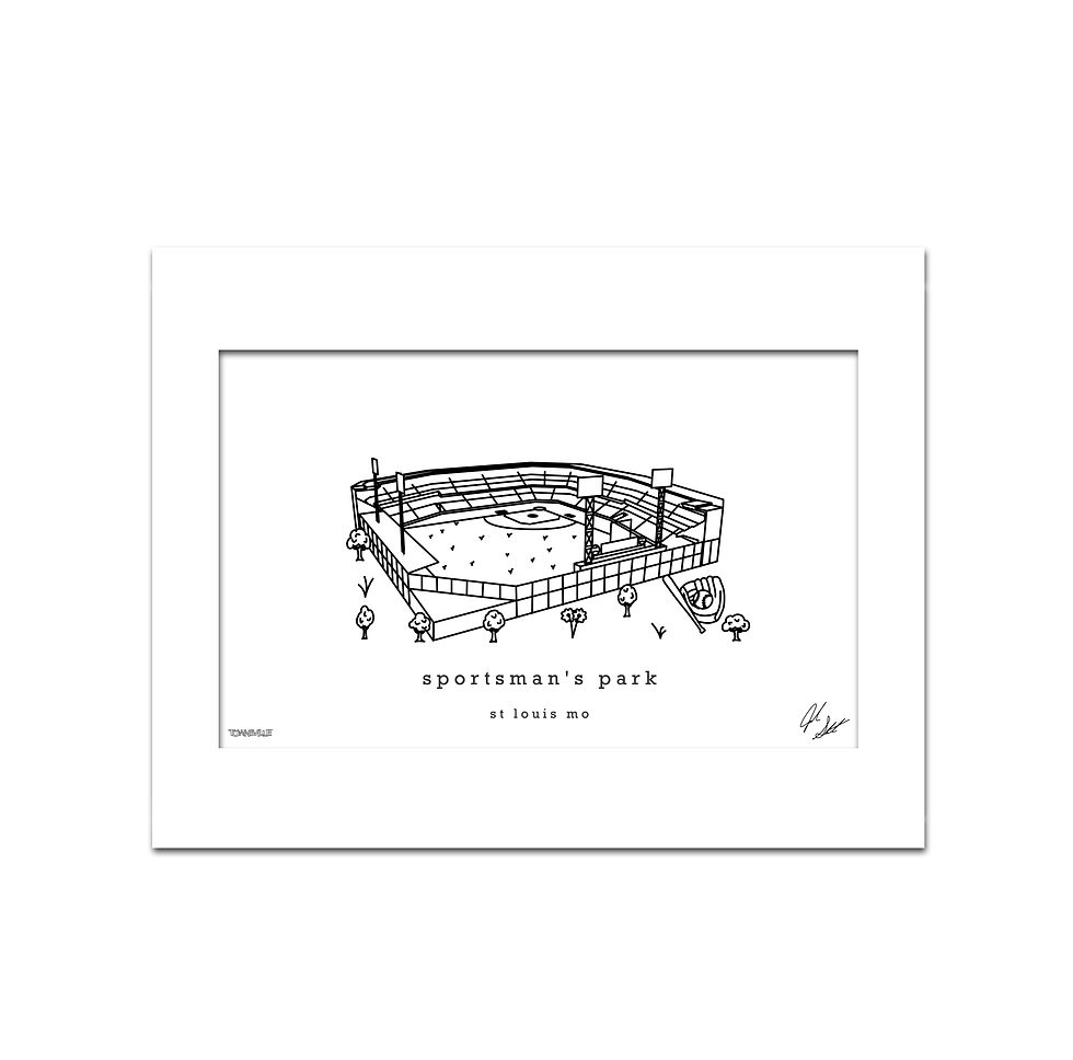 Thumbnail: Sportsman's Park Minimalist Wall Decor | St. Louis Missouri