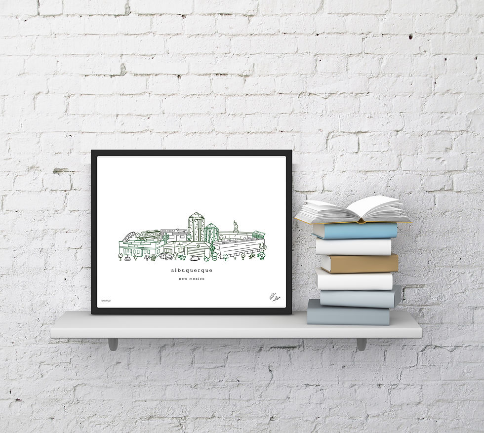 Thumbnail: Albuquerque- Breaking Bad Minimalist Art Print