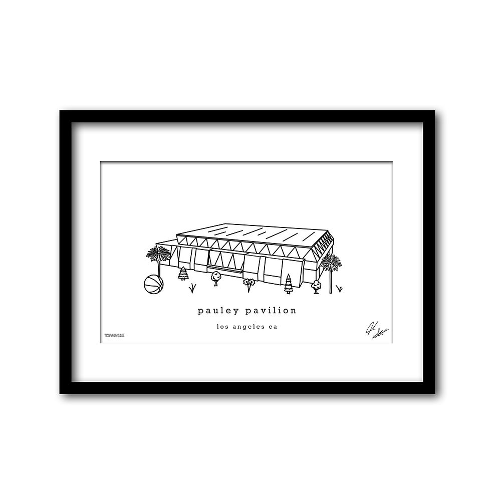 Thumbnail: Pauley Pavilion Minimalist Wall Decor┃UCLA Bruins Art
