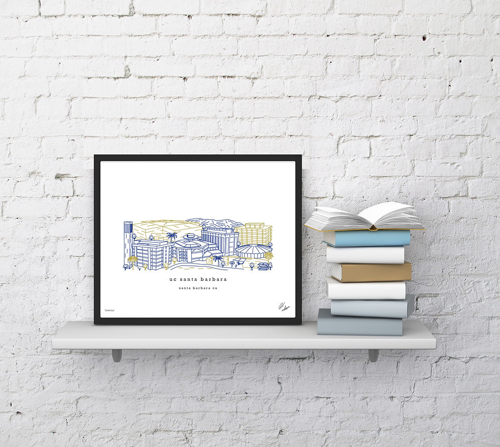 Thumbnail: UC Santa Barbara Minimalist Art Print