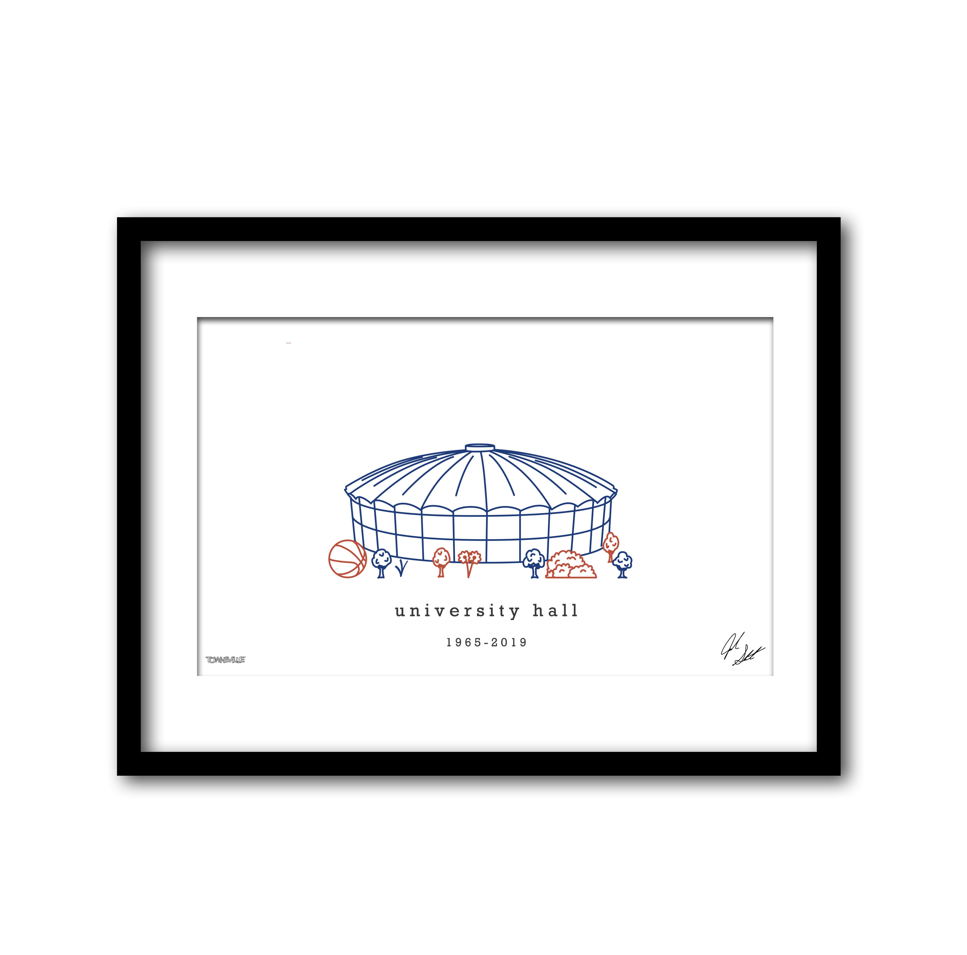 University Hall Minimalist Wall Decor┃Virginia Cavaliers Art Print