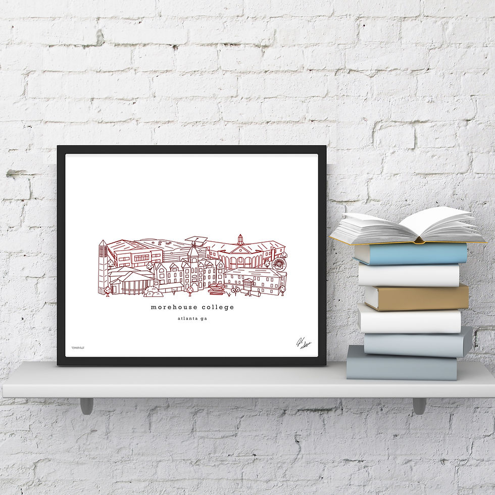 Thumbnail: Morehouse College, Graduation Gift, Wall Art, Decor, Office, Alumni
