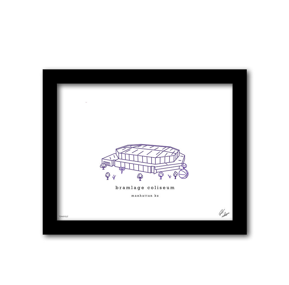 Thumbnail: Bramlage Coliseum Minimalist Artwork