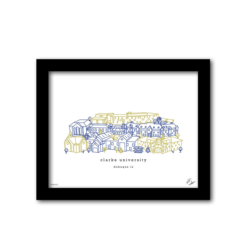 Thumbnail: Clarke University Minimalist Art Print
