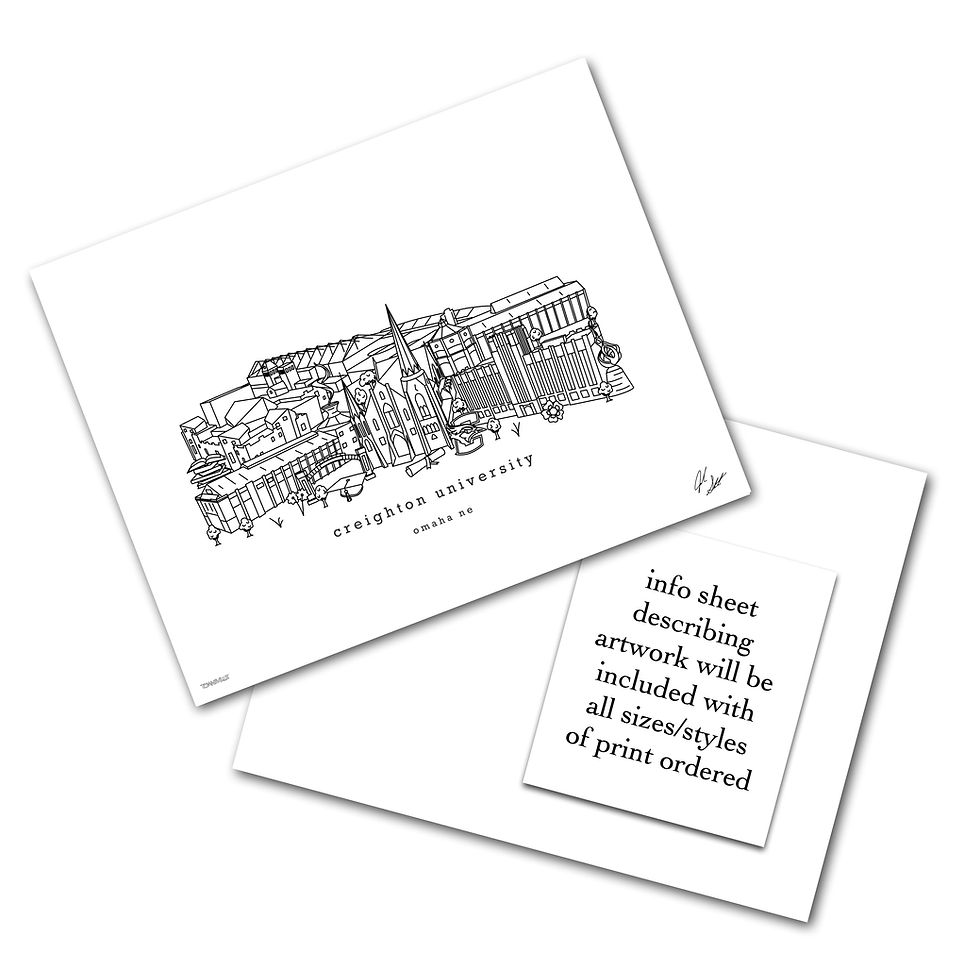 Thumbnail: Creighton University Minimalist Art Print