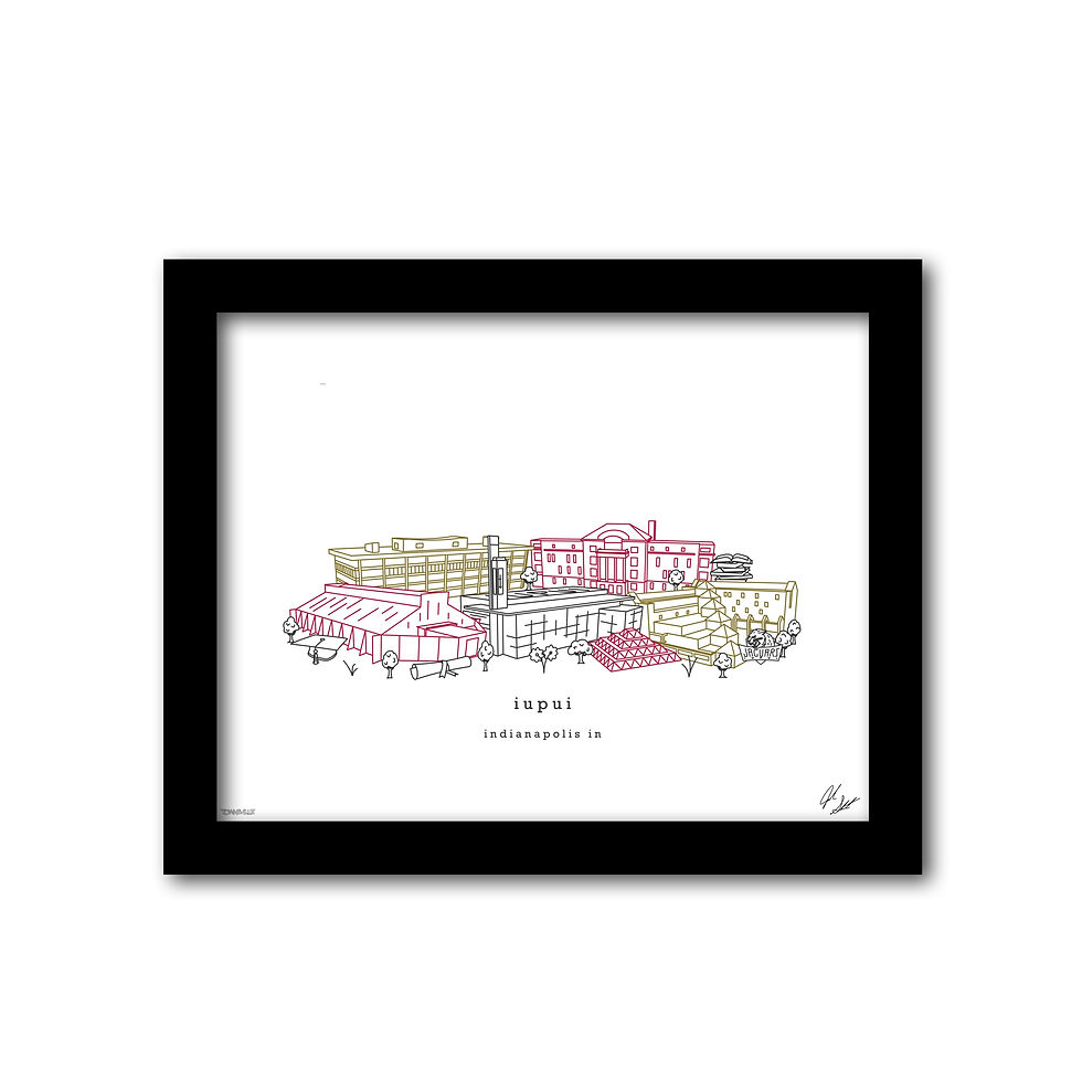 Thumbnail: IUPUI, Graduation Gift, Wall Art, Decor, Office, Alumni
