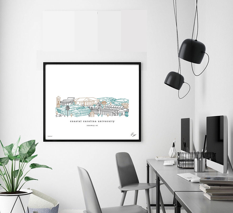Thumbnail: Coastal Carolina Wall Decor, Graduation Gifts, Alumni Gifts, Art Decor, Office