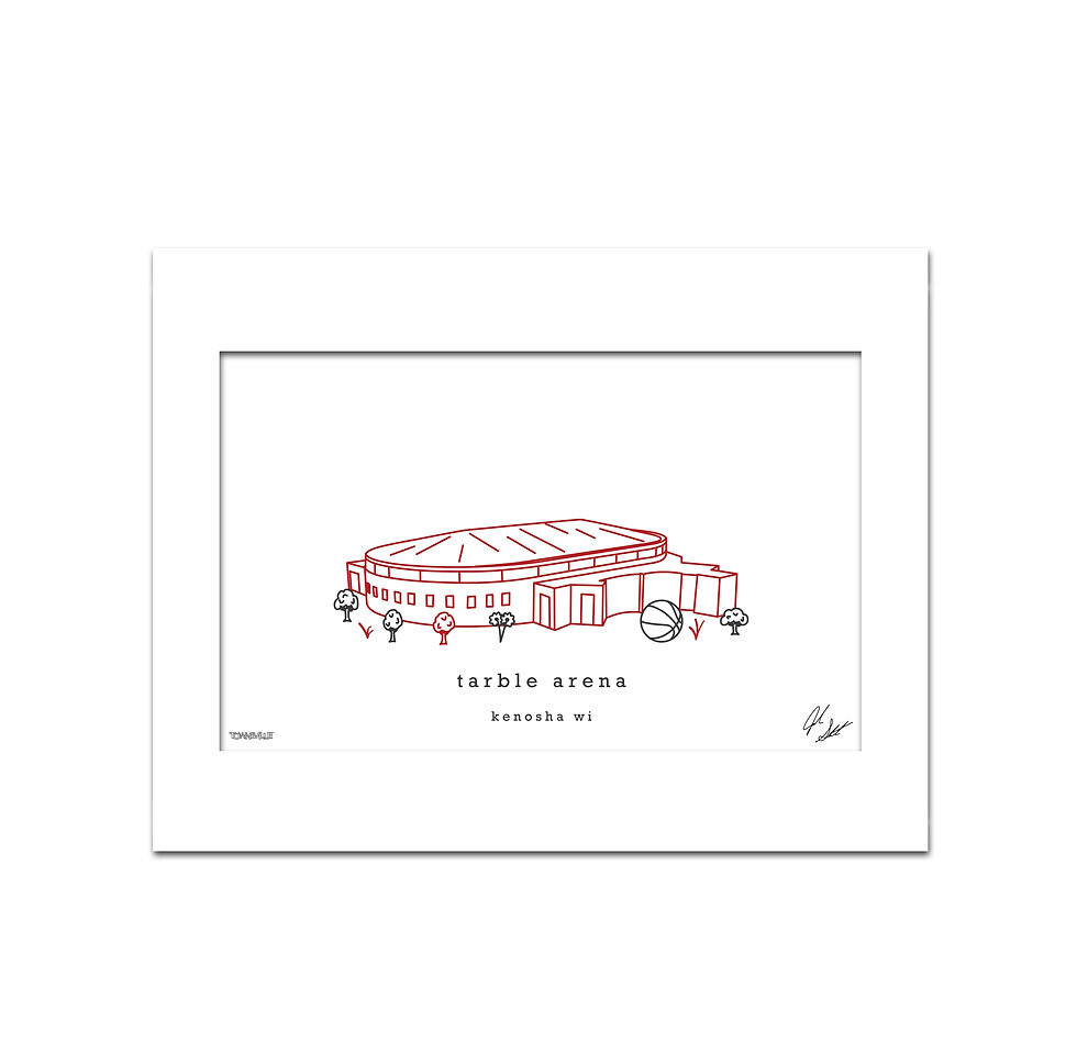 Thumbnail: Tarble Arena Minimalist Wall Decor┃Carthage Firebirds Art Print