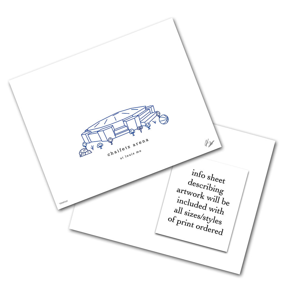 Thumbnail: Chaifetz Arena Minimalist Wall Decor┃Saint Louis Billikens Art Print