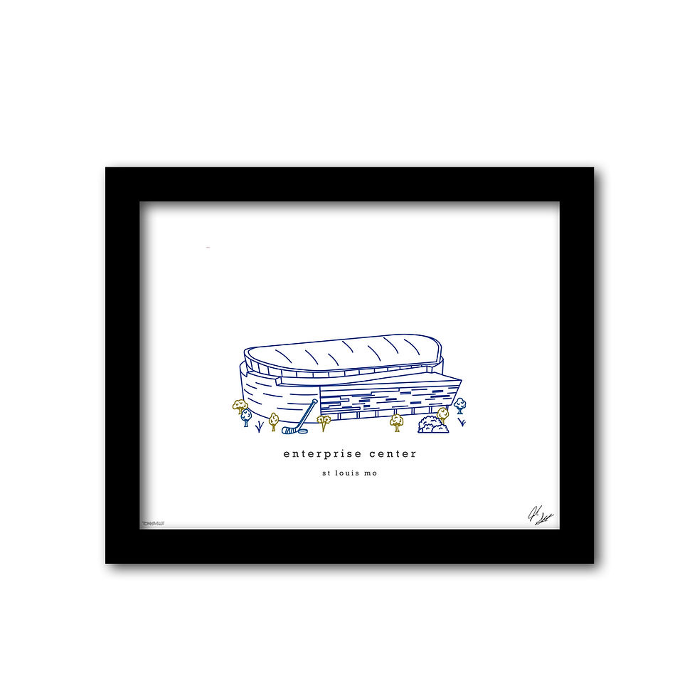 Thumbnail: Enterprise Center Minimalist Wall Decor┃St Louis Blues Art Print