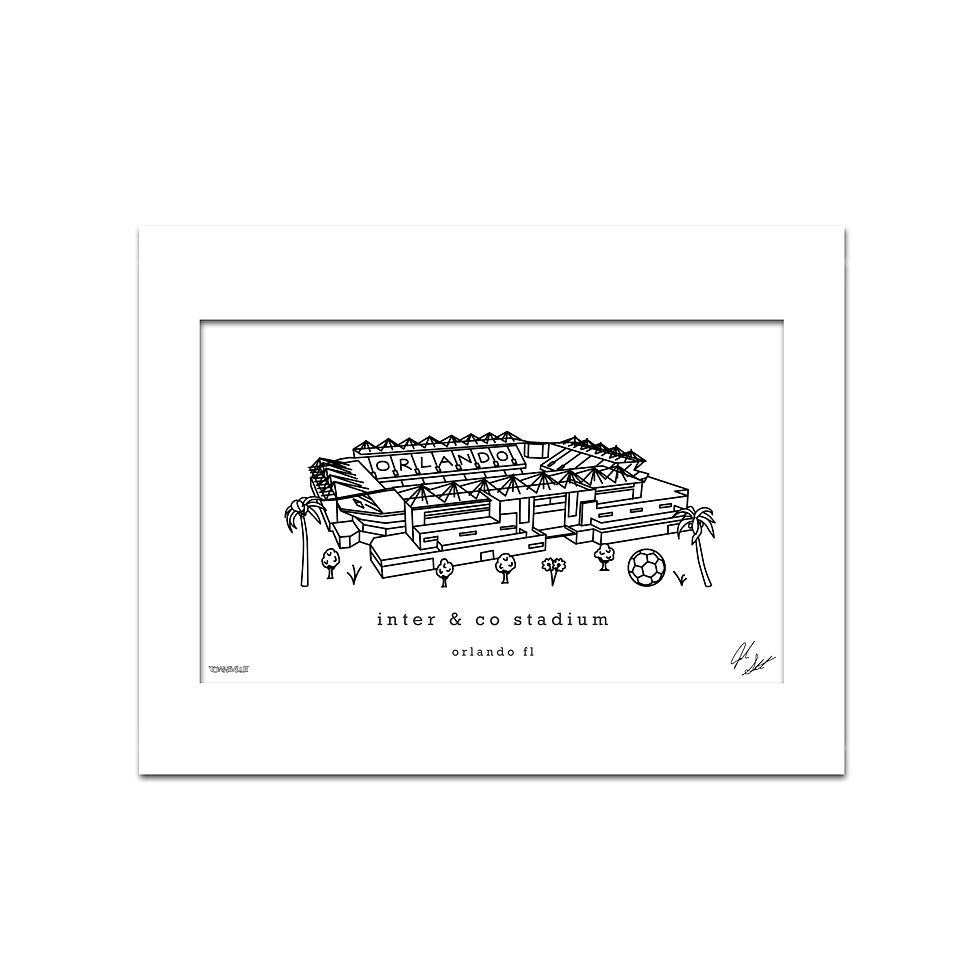 Thumbnail: Inter & Co Stadium Minimalist Wall Decor┃Orlando City SC Art Print