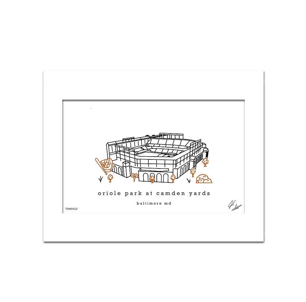 Thumbnail: Oriole Park Minimalist Wall Decor┃Baltimore Orioles Art Print