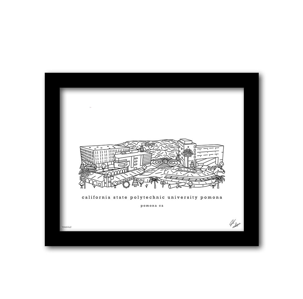 Thumbnail: California State Polytechnic University Pomona Minimalist Art Print