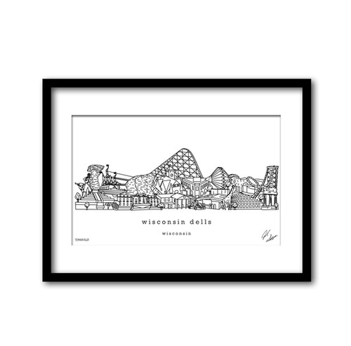 Wisconsin Dells Wisconsin Minimalist Art Print | townsville