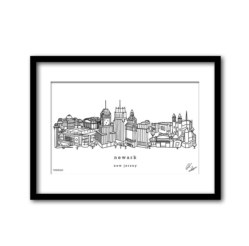 Thumbnail: Newark Minimalist Art Print