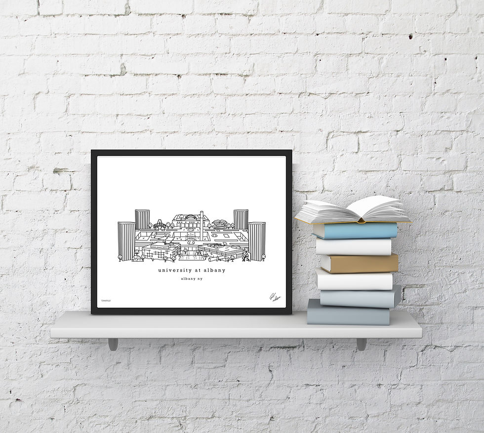 Thumbnail: University of Albany Wall Decor, Graduation Gift, Office Decor, Alumni Gift, Art