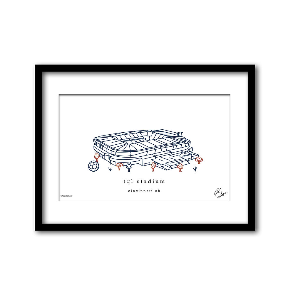 TQL Stadium Minimalist Wall Decor┃FC Cincinnati Art Print