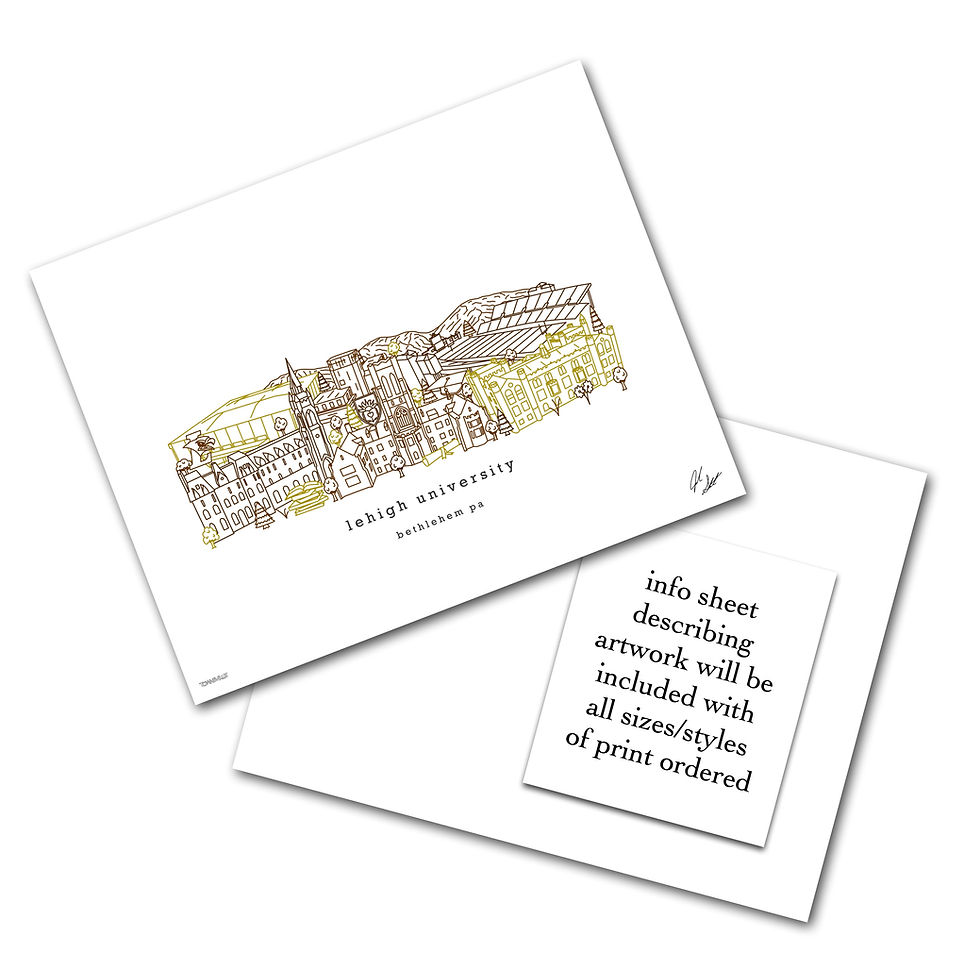 Thumbnail: Lehigh University Minimalist Art Print