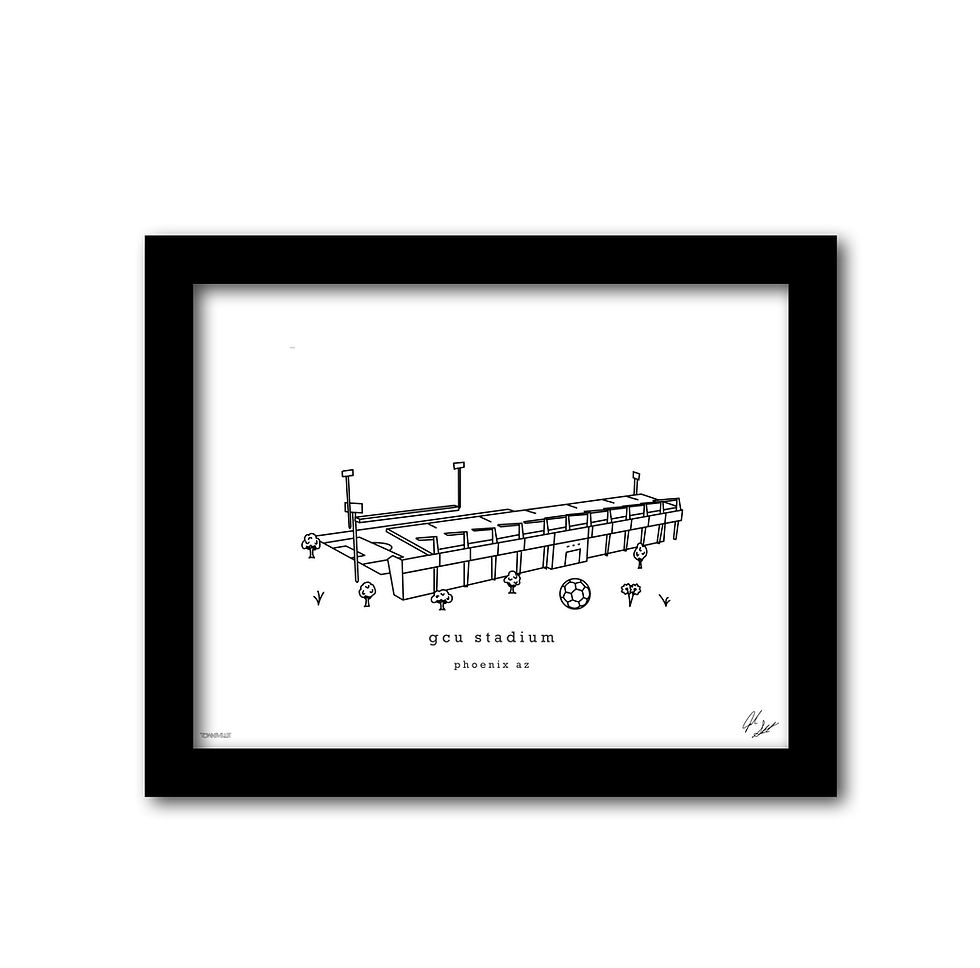 Thumbnail: GCU Stadium Minimalist Wall Decor┃Grand Canyon Antelopes Art Print