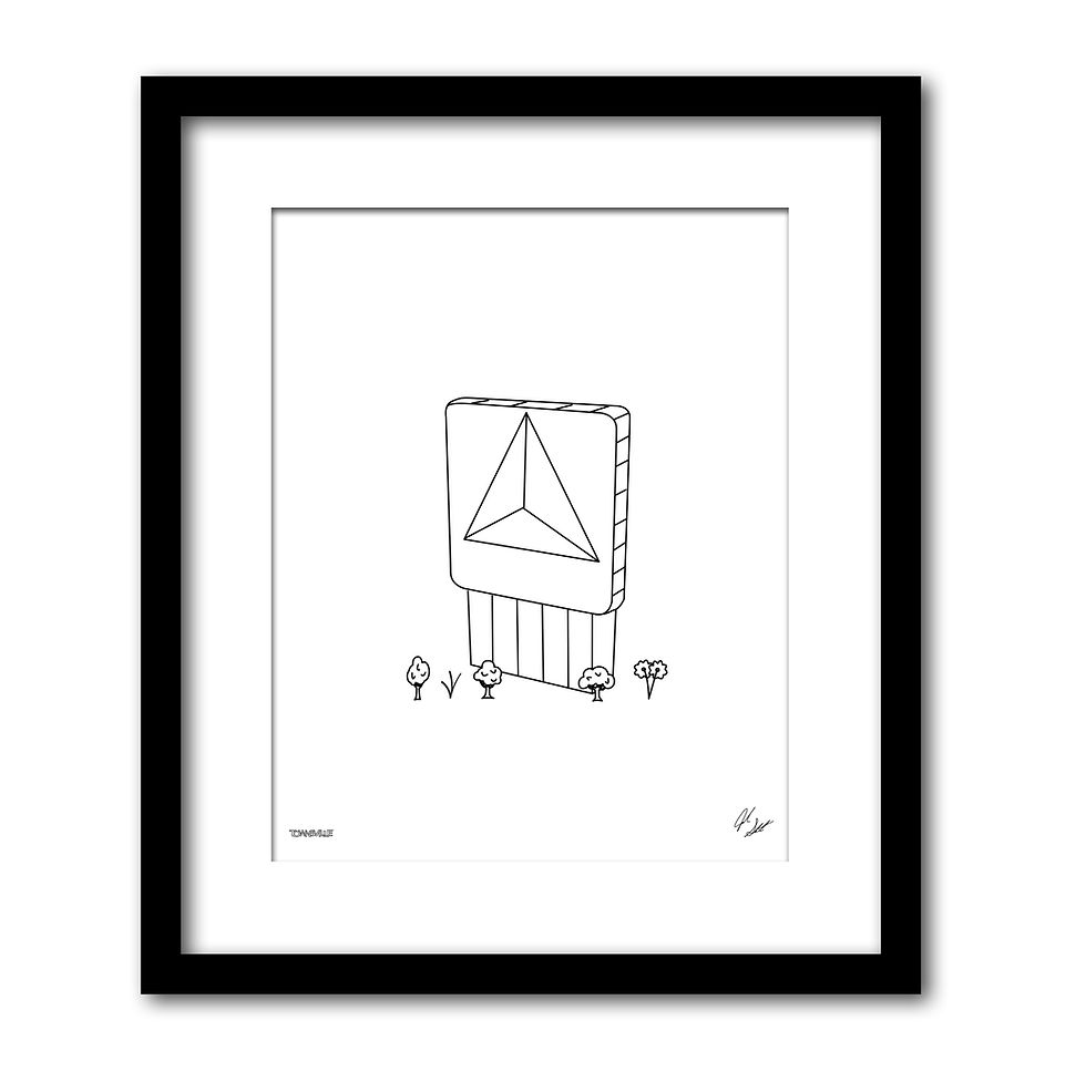 Boston Citgo Sign Minimalist Wall Decor┃Boston Massachusetts Art Print