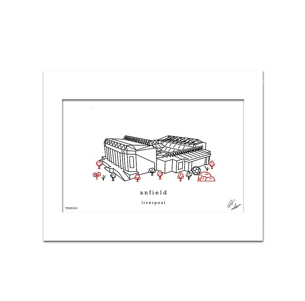 Thumbnail: Anfield Minimalist Wall Decor┃Liverpool Art Print