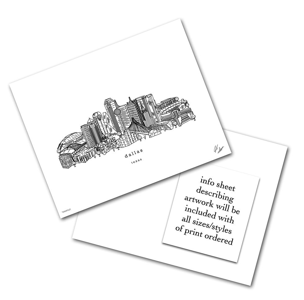 Thumbnail: Dallas Texas Minimalist Art Print