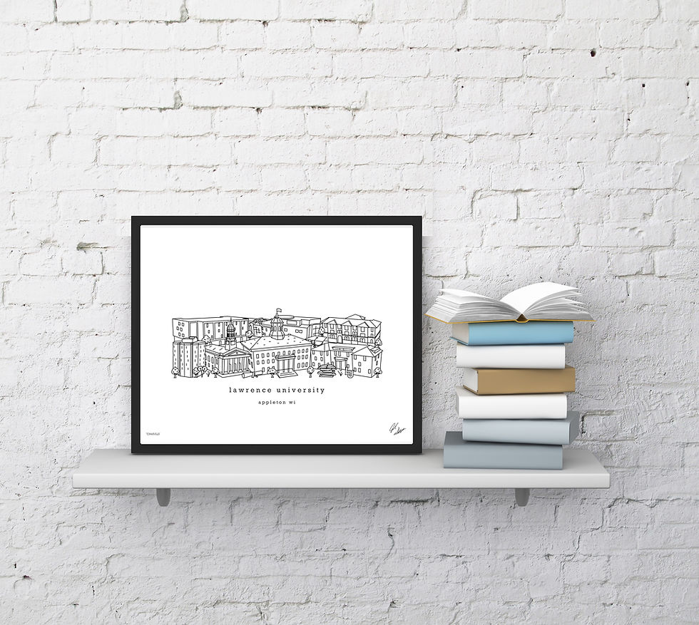 Thumbnail: Lawrence University Minimalist Art Print