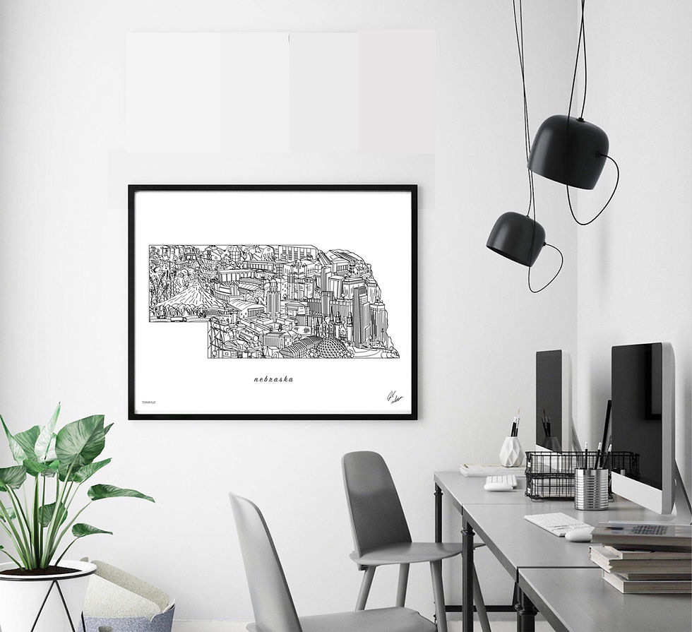Thumbnail: Nebraska Wall Art