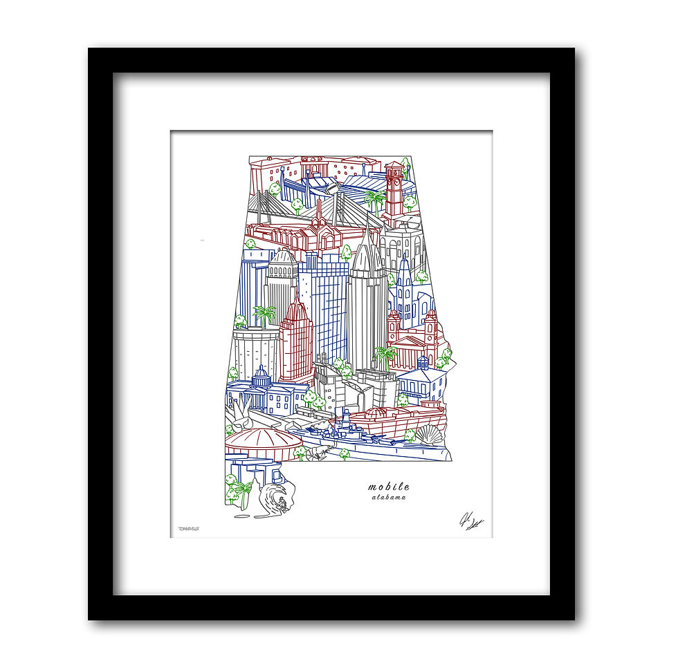 Thumbnail: Mobile Alabama Art Print