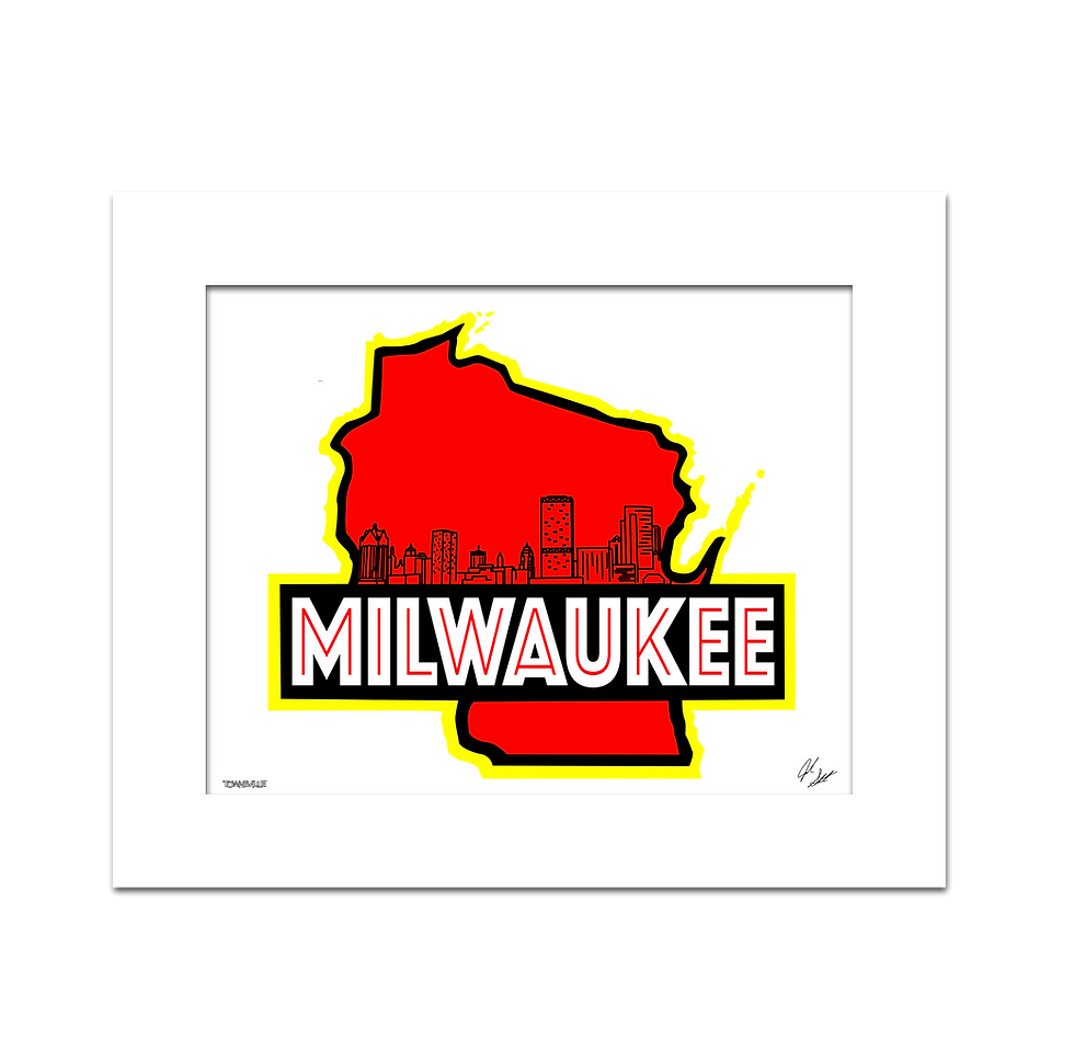 Thumbnail: Milwaukee Wisconsin Iconic Font Wall Decor