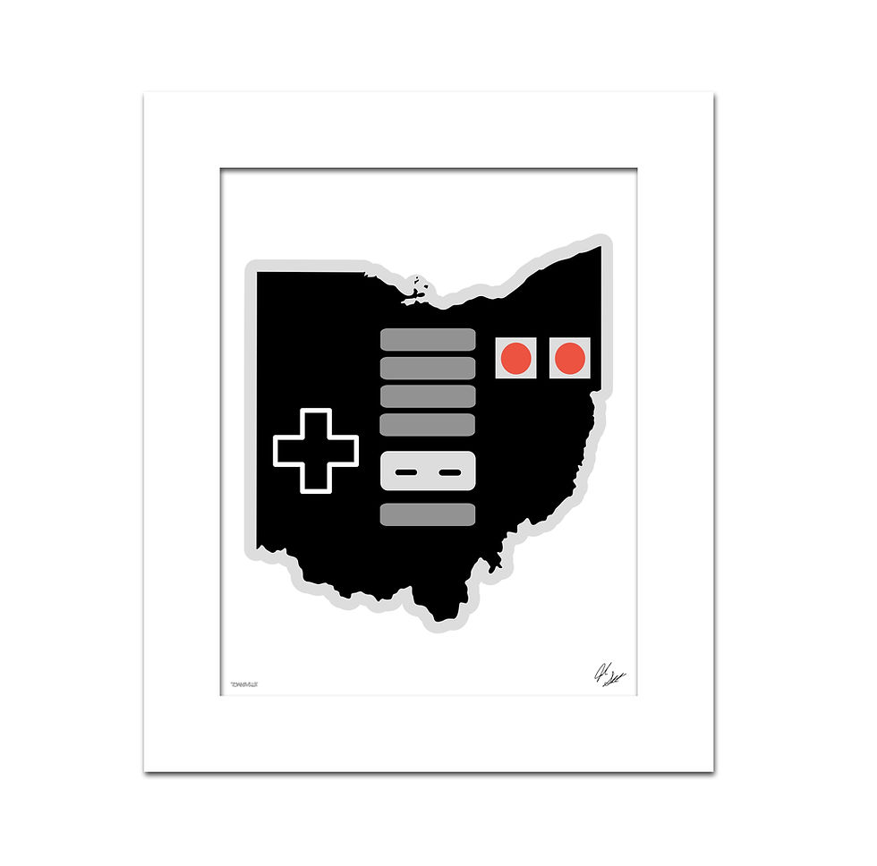Thumbnail: Ohio Nintendo Art Print
