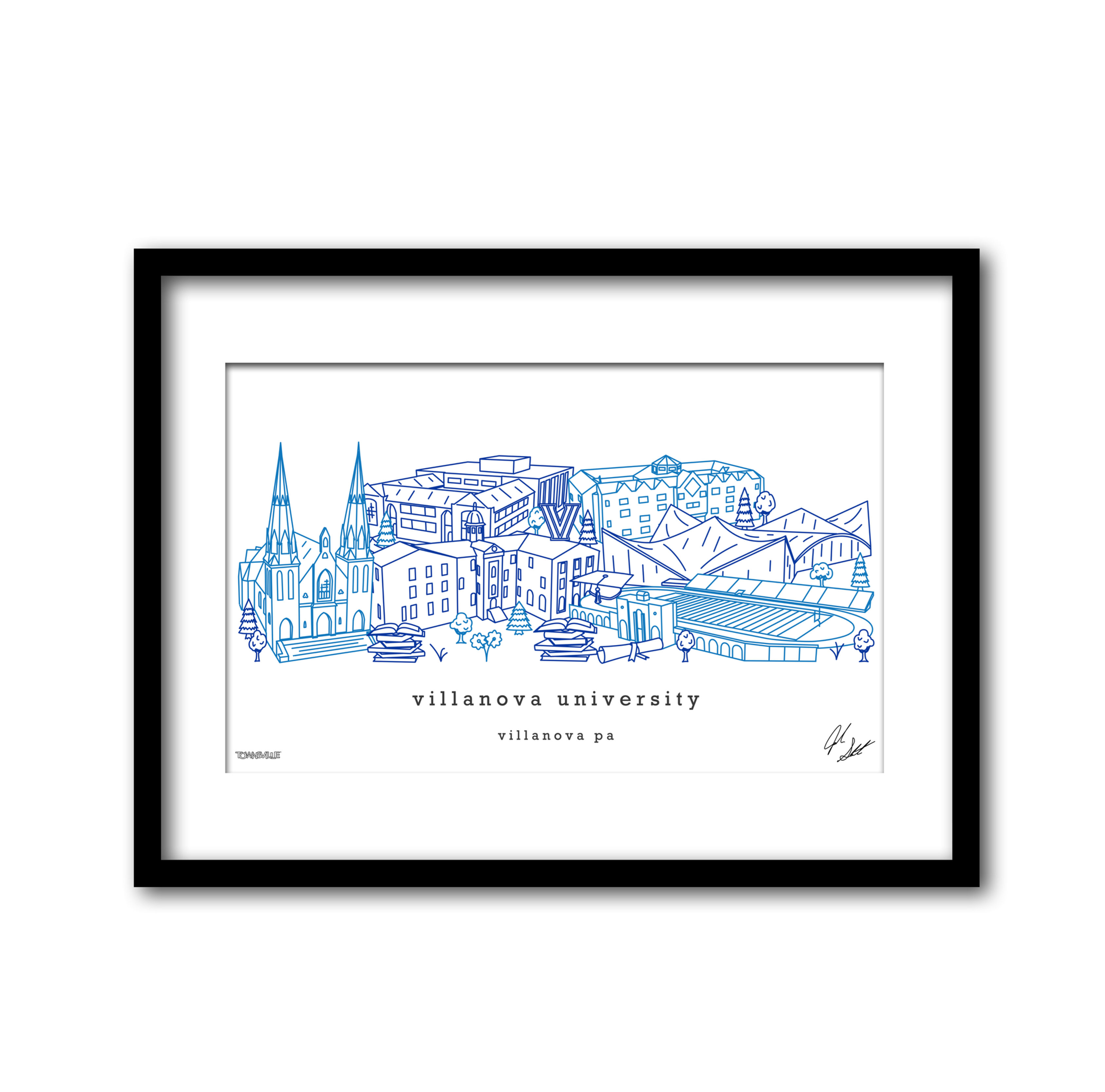 Villanova University Minimalist Art Print