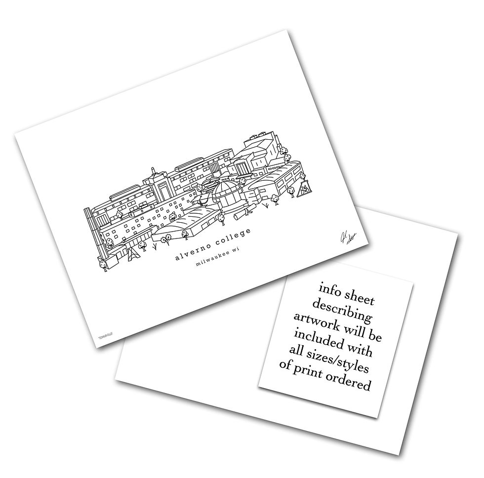 Thumbnail: Alverno College Minimalist Art Print