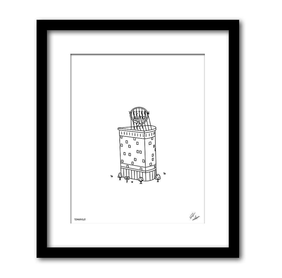Thumbnail: Kansas City’s Western Auto Building- Minimalist Art Print