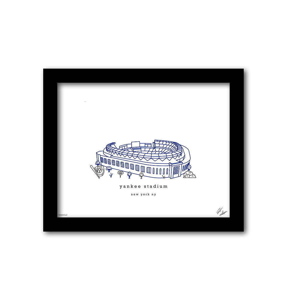 Thumbnail: Yankee Stadium Minimalist Wall Decor┃New York Yankees Art Print